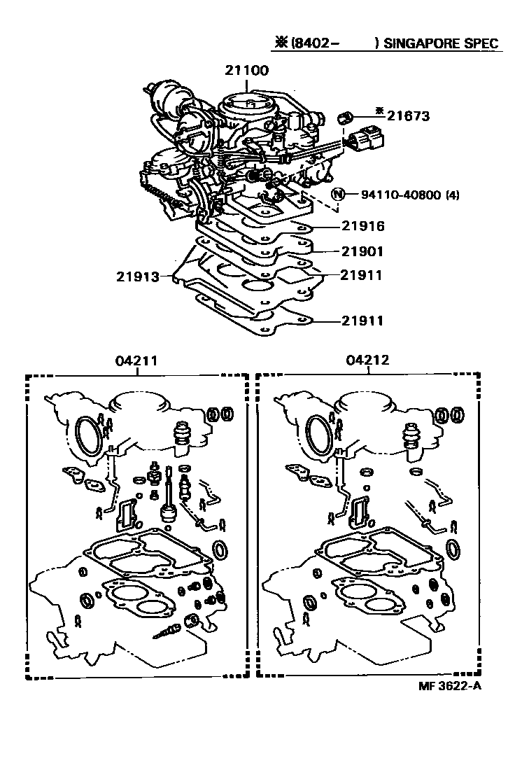 2102 — CARBURETOR ASSEMBLY
