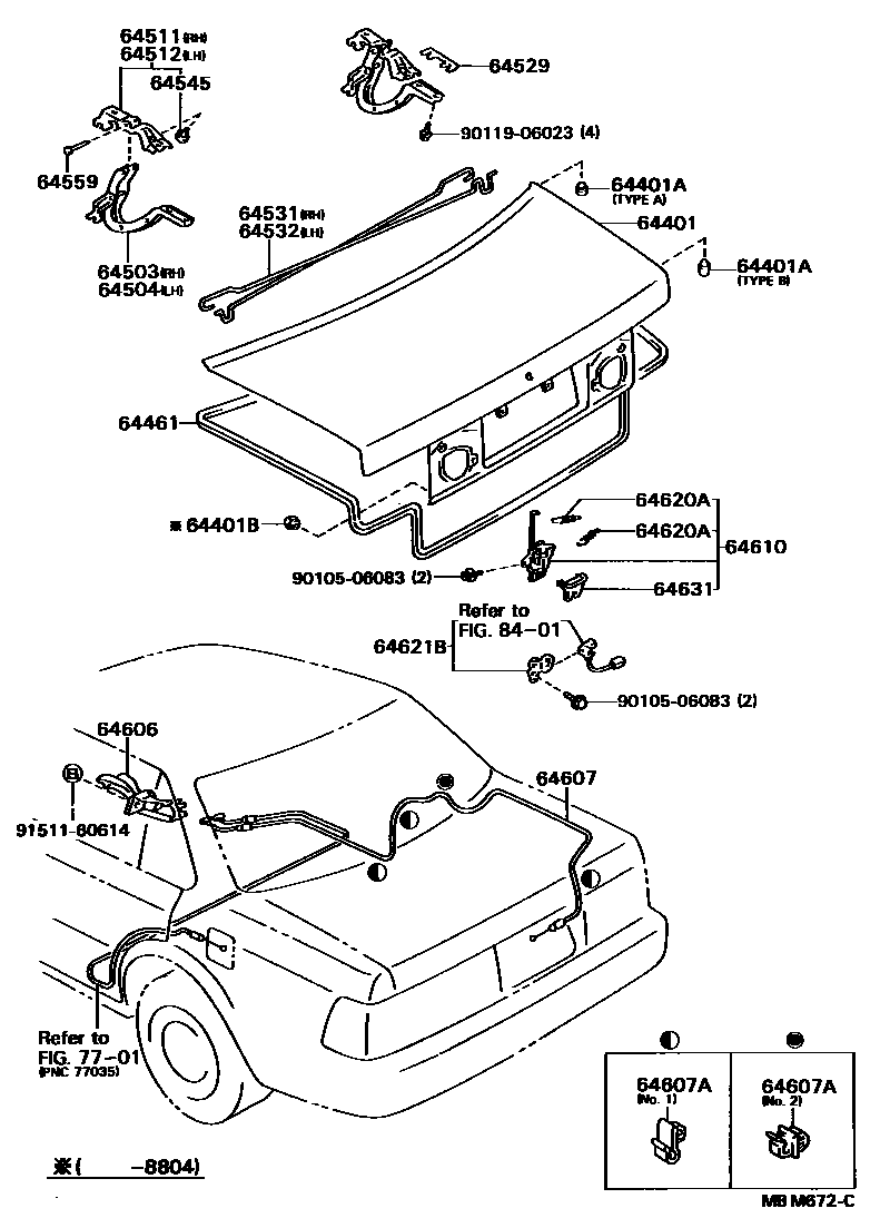6105 — LUGGAGE COMPARTMENT DOOR & LOCK
