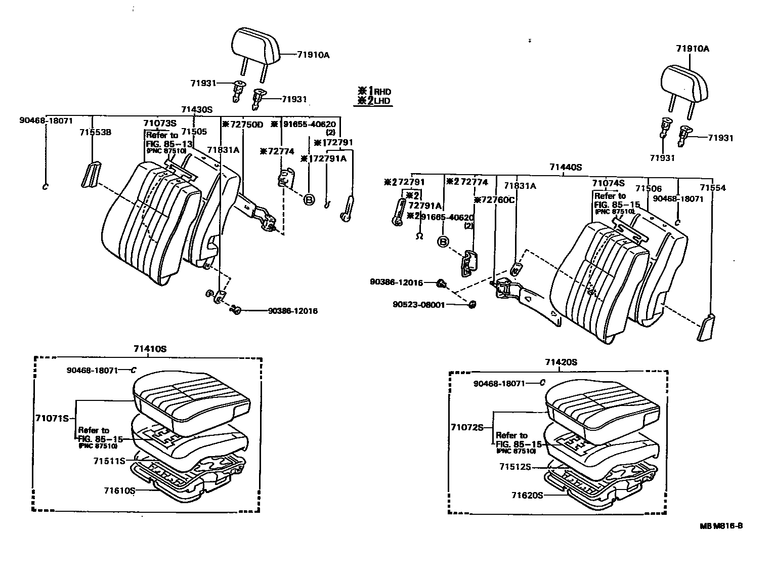 7101 — FRONT SEAT & SEAT TRACK
