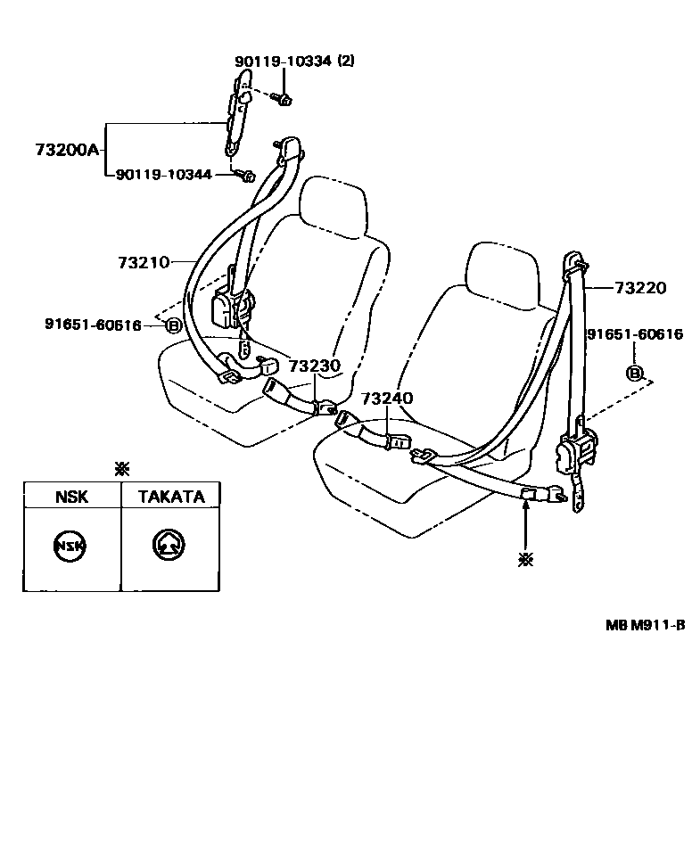 7104 — SEAT BELT & CHILD RESTRAINT SEAT