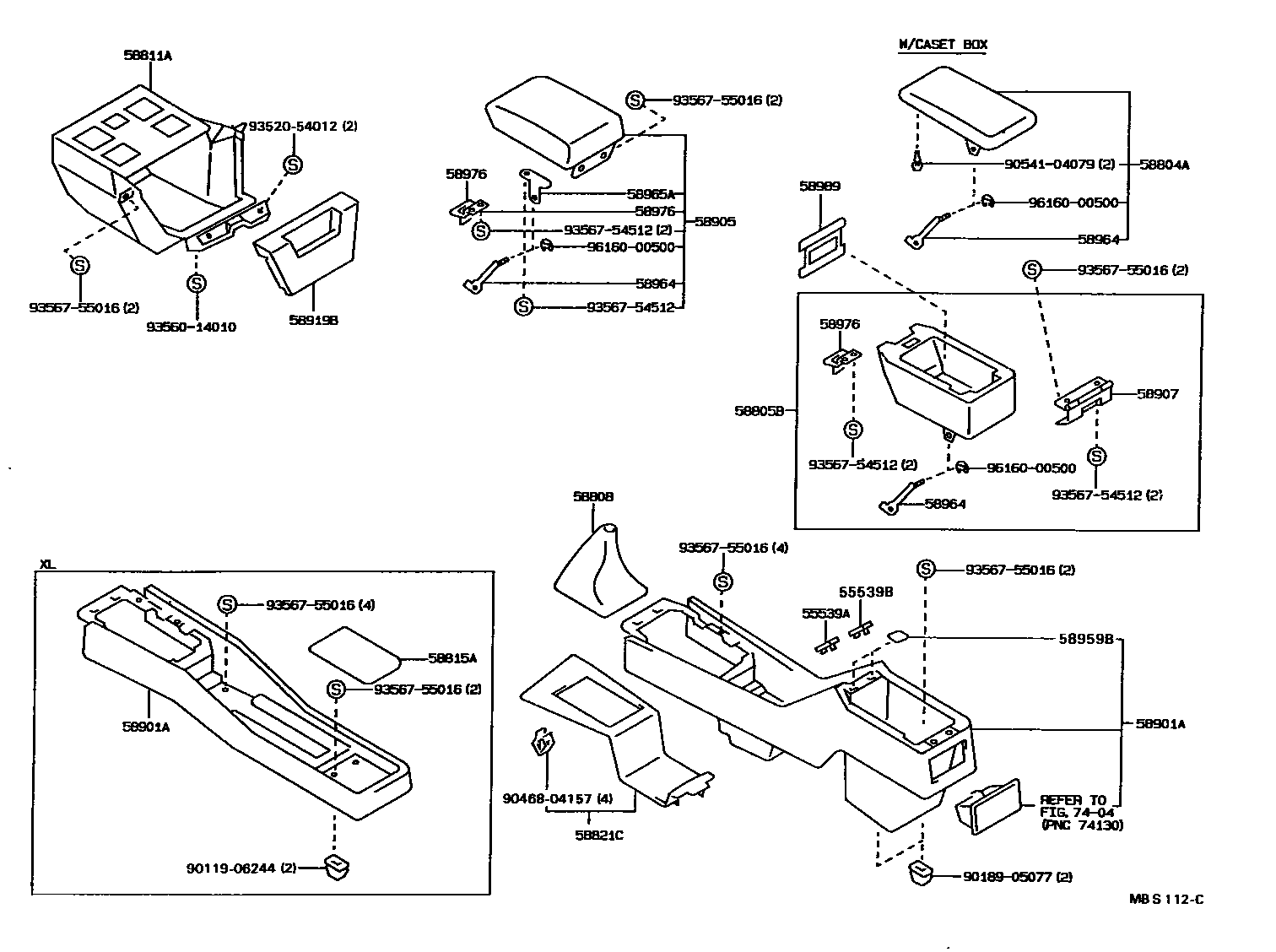 5806 — CONSOLE BOX & BRACKET