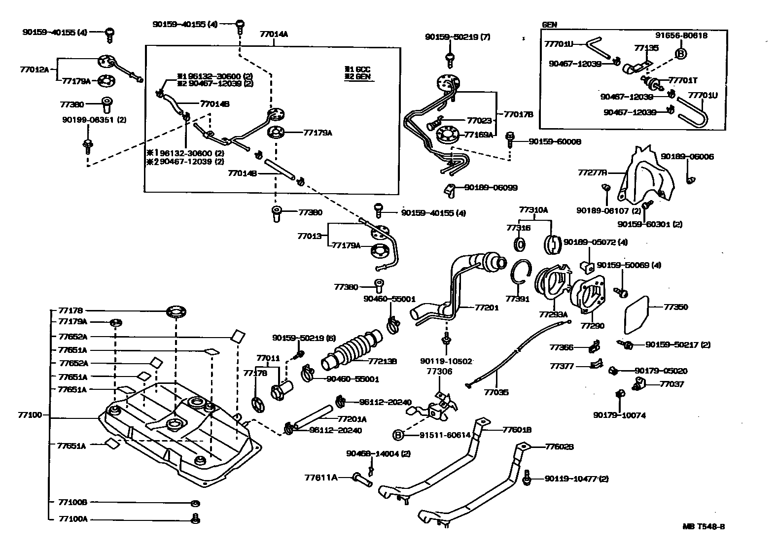 7701 — FUEL TANK & TUBE