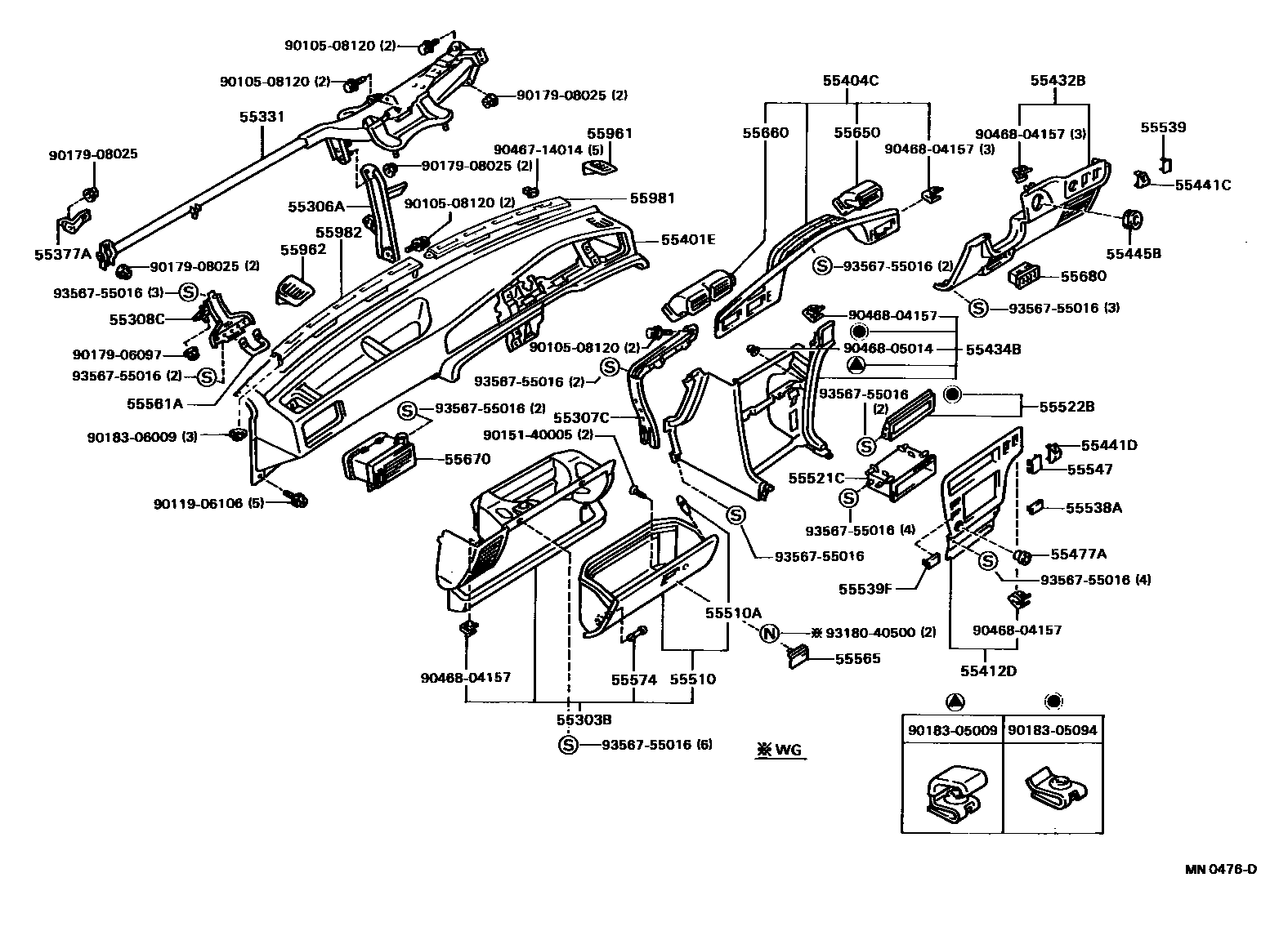 5501 — INSTRUMENT PANEL & GLOVE COMPARTMENT