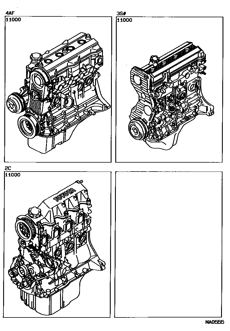 1101 — PARTIAL ENGINE ASSEMBLY