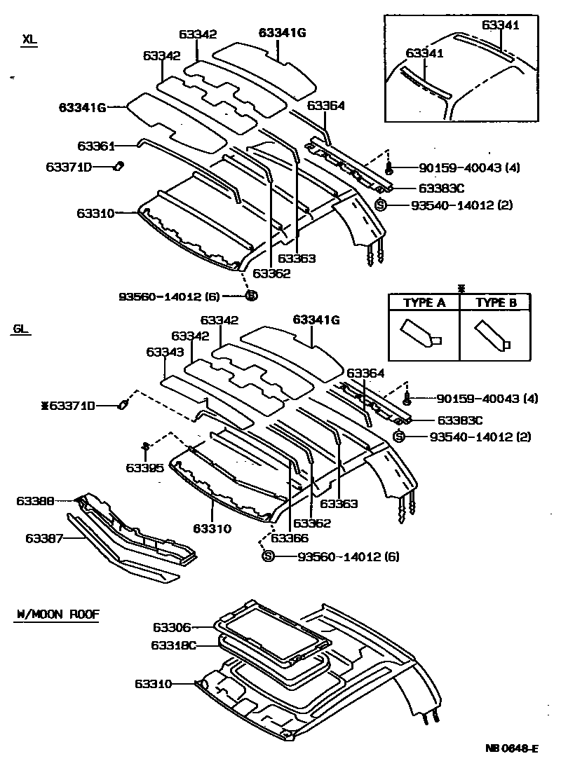 6402 — ROOF HEADLINING & SILENCER PAD
