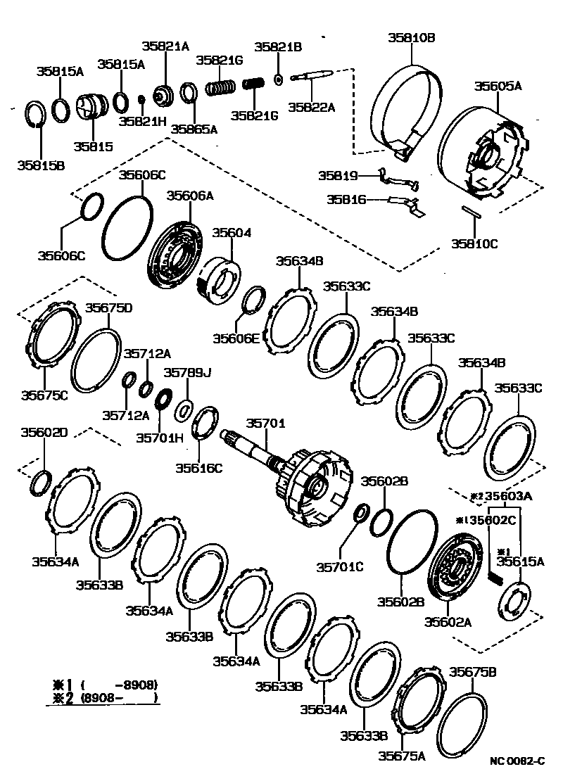 3507 — BRAKE BAND & MULTIPLE DISC CLUTCH (ATM)