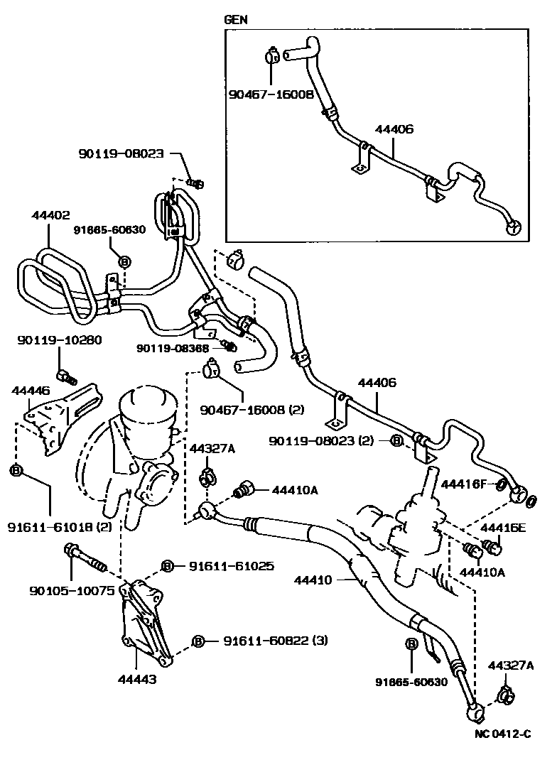4503 — POWER STEERING TUBE
