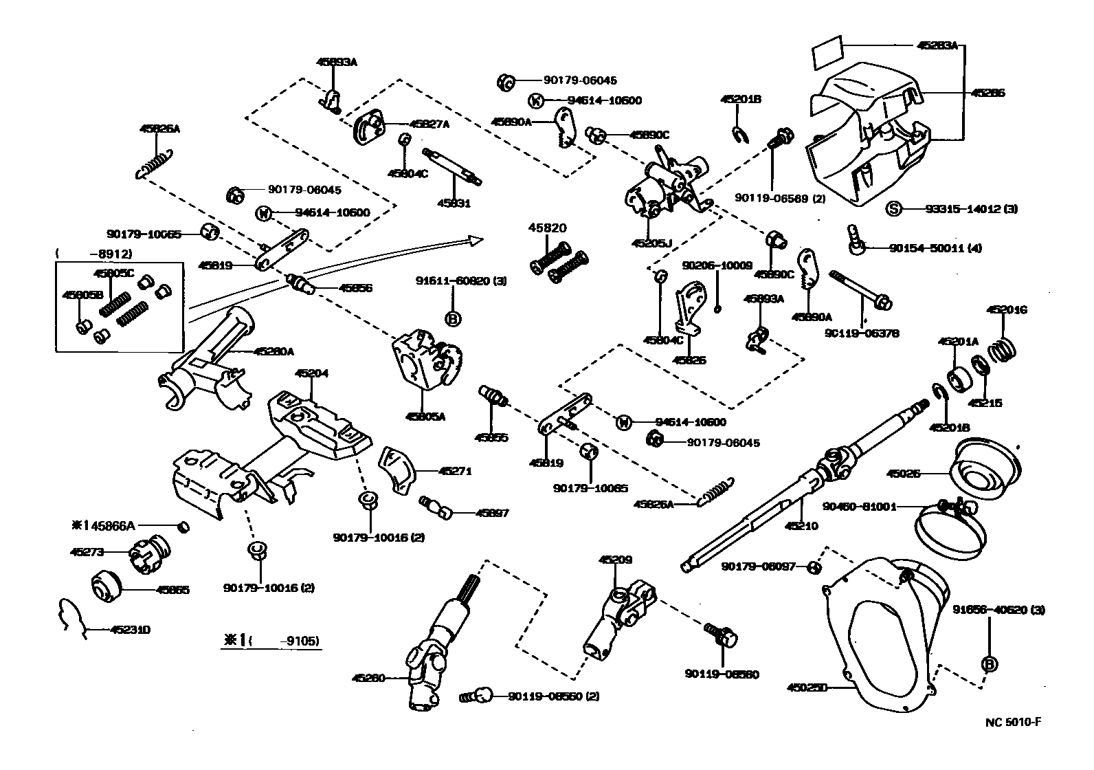 4501 — STEERING COLUMN & SHAFT