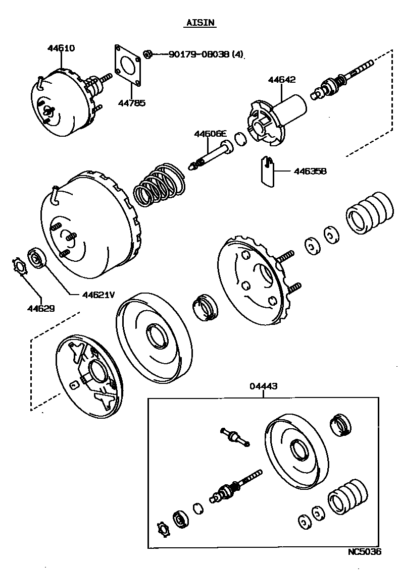 4703 — BRAKE BOOSTER & VACUUM TUBE