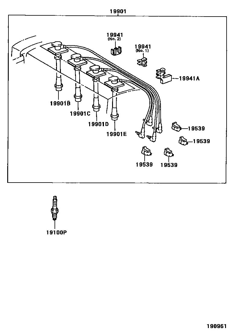 1901 — IGNITION COIL & SPARK PLUG / GLOW PLUG