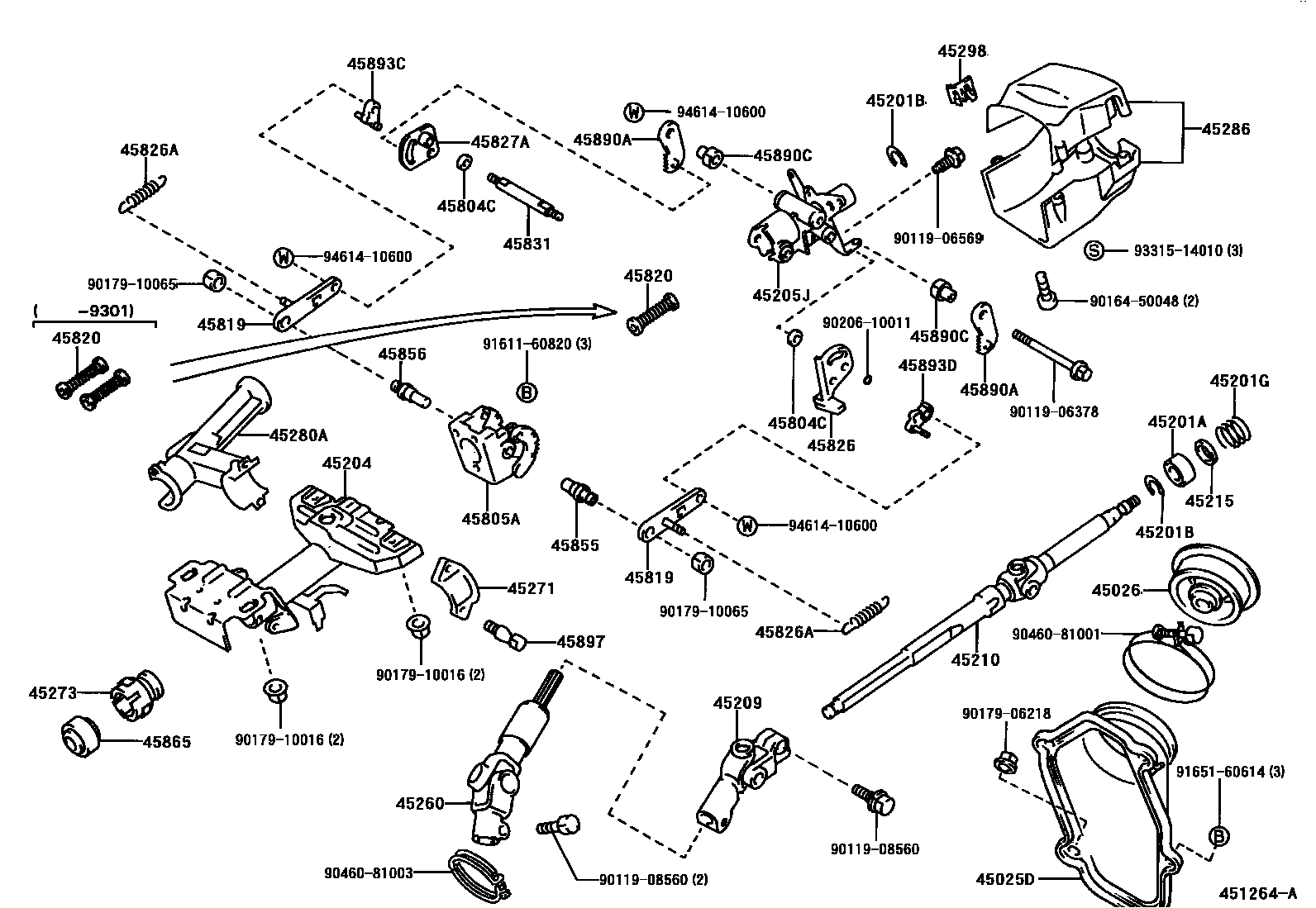 4501 — STEERING COLUMN & SHAFT