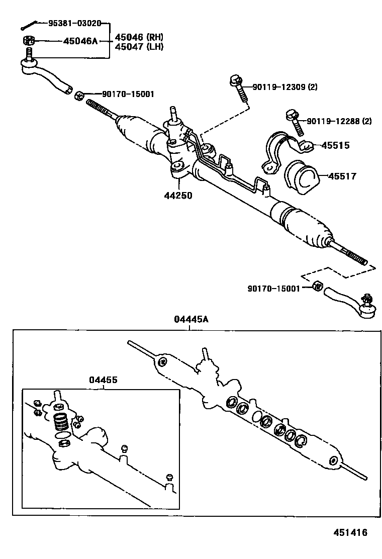 4505 — FRONT STEERING GEAR & LINK