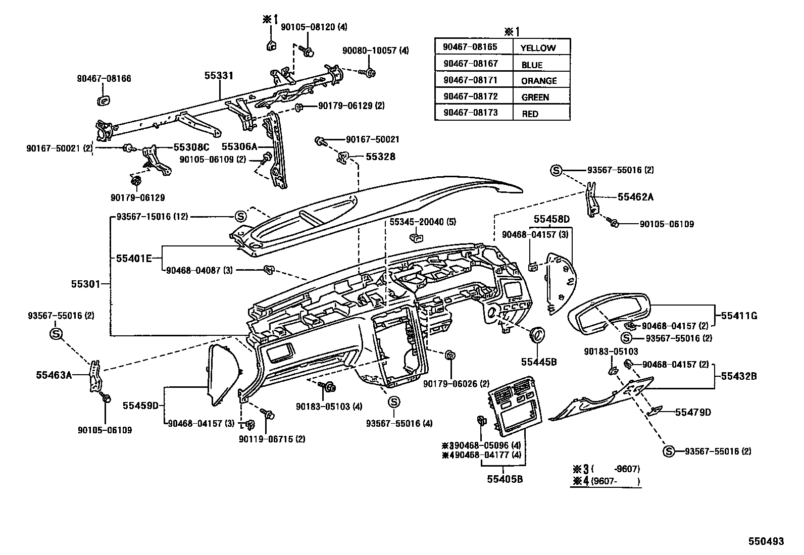 5501 — INSTRUMENT PANEL & GLOVE COMPARTMENT