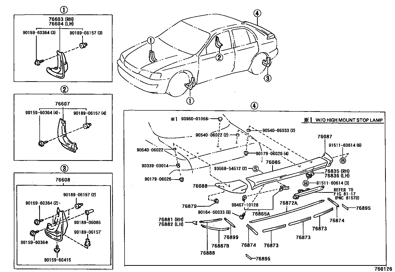 7601 — MUDGUARD & SPOILER