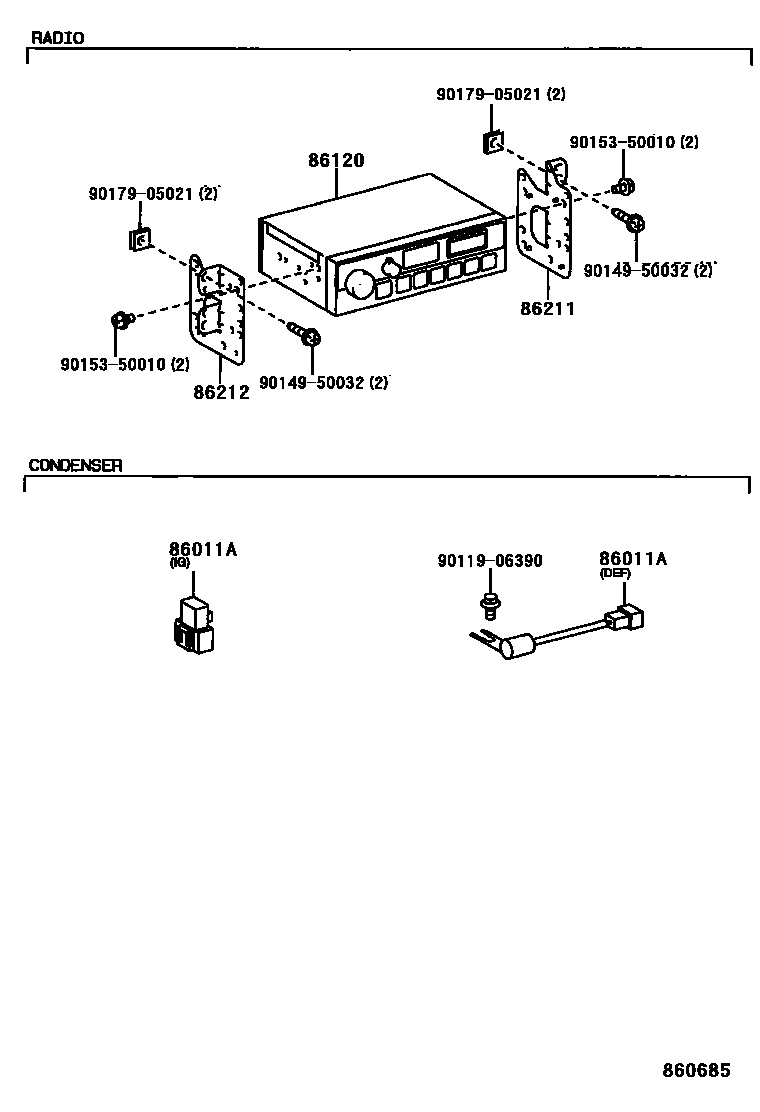 8601 — RADIO RECEIVER & AMPLIFIER & CONDENSER