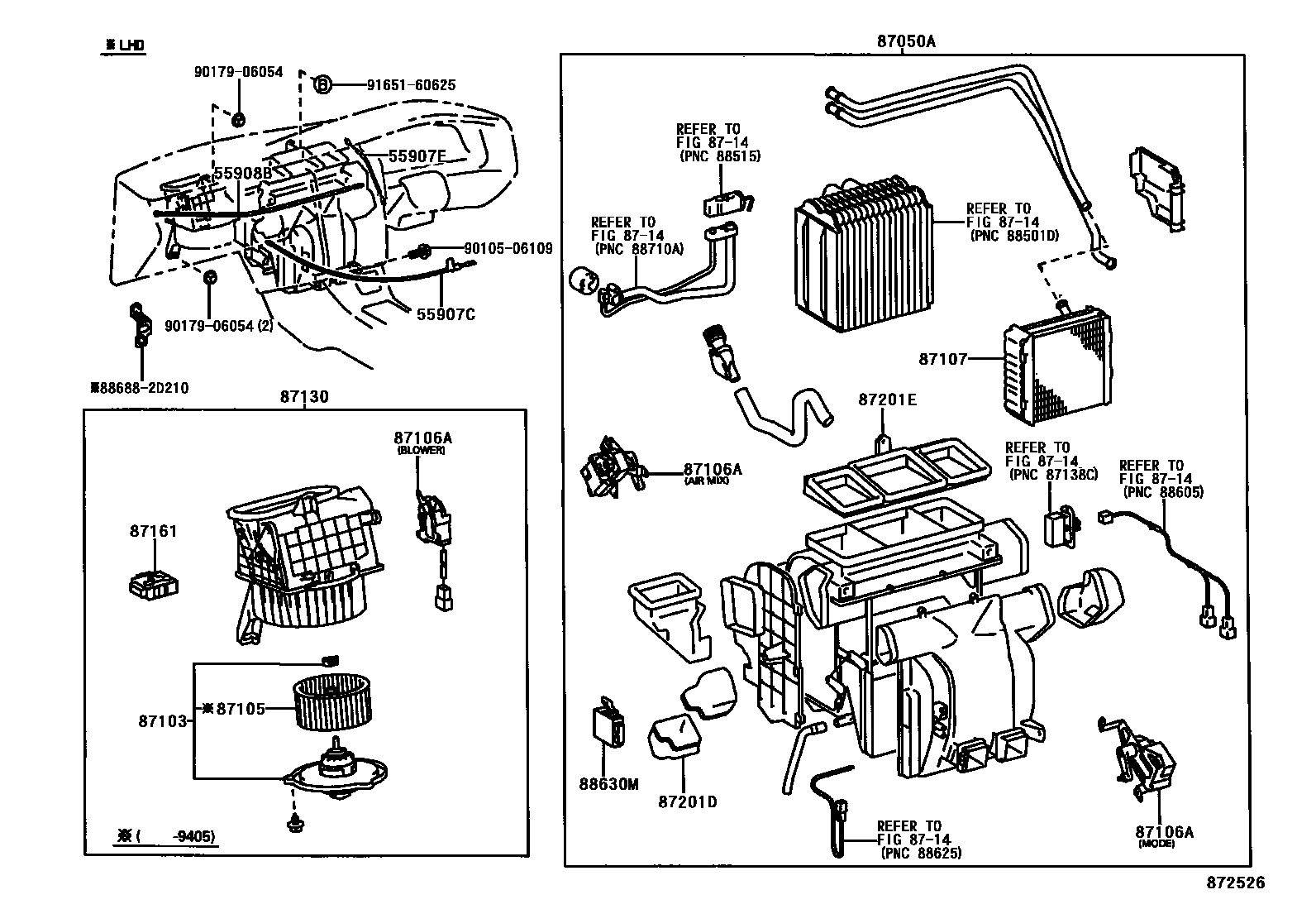 8712 — HEATING & AIR CONDITIONING - HEATER UNIT & BLOWER