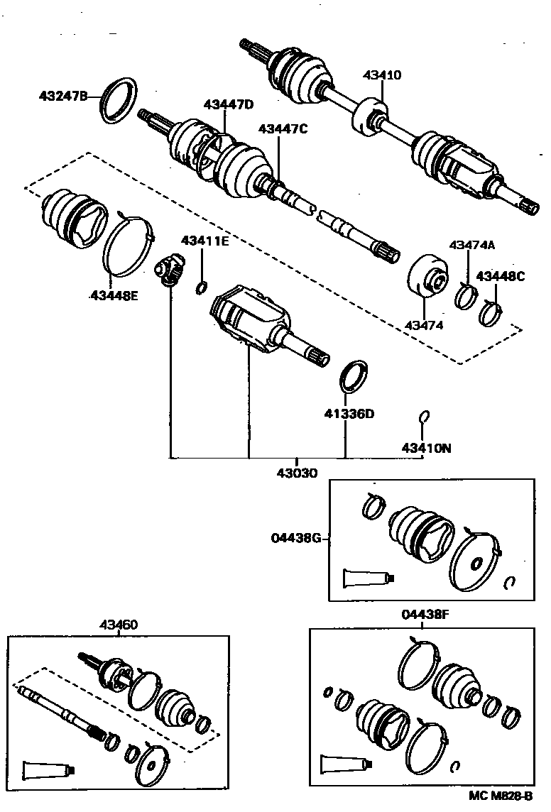 4302 — FRONT DRIVE SHAFT