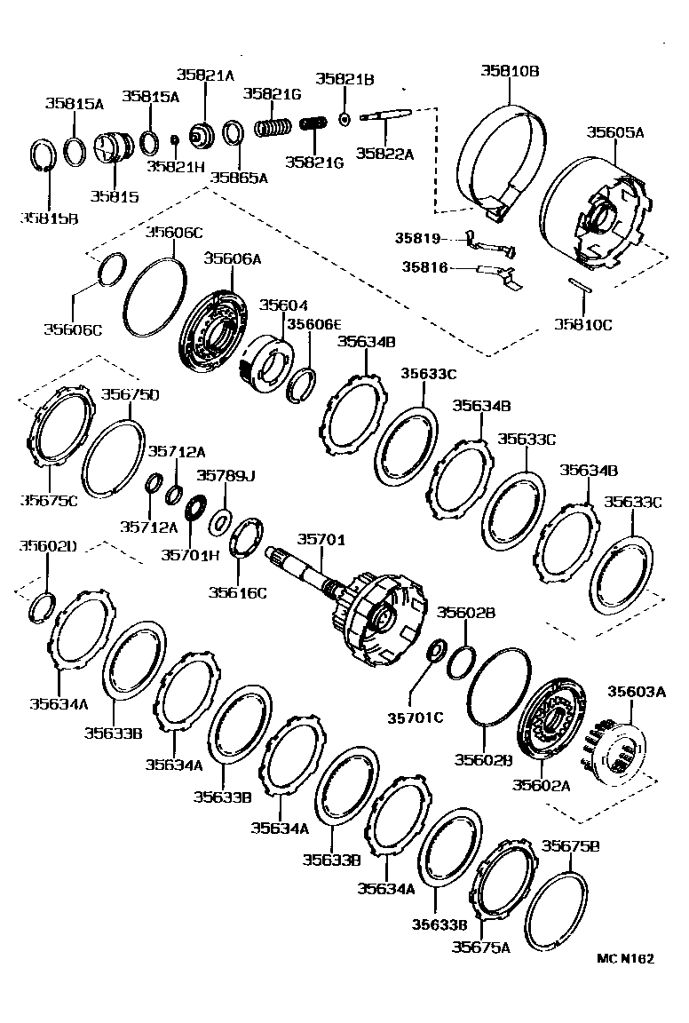3507 — BRAKE BAND & MULTIPLE DISC CLUTCH (ATM)