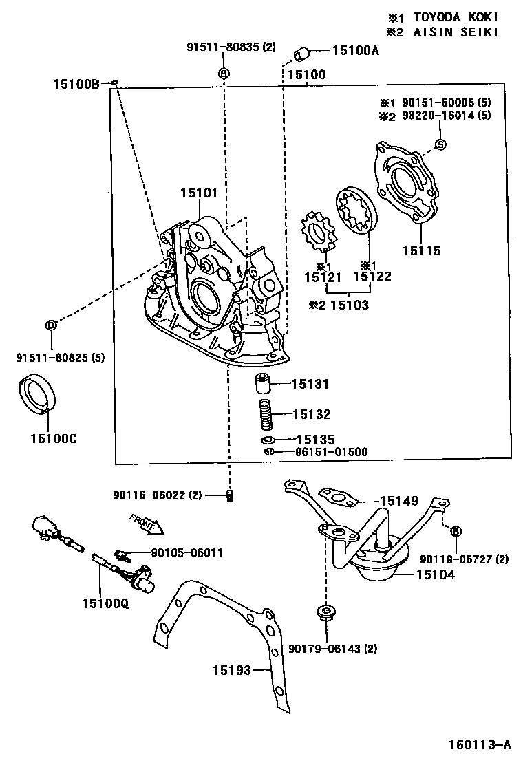 1501 — ENGINE OIL PUMP