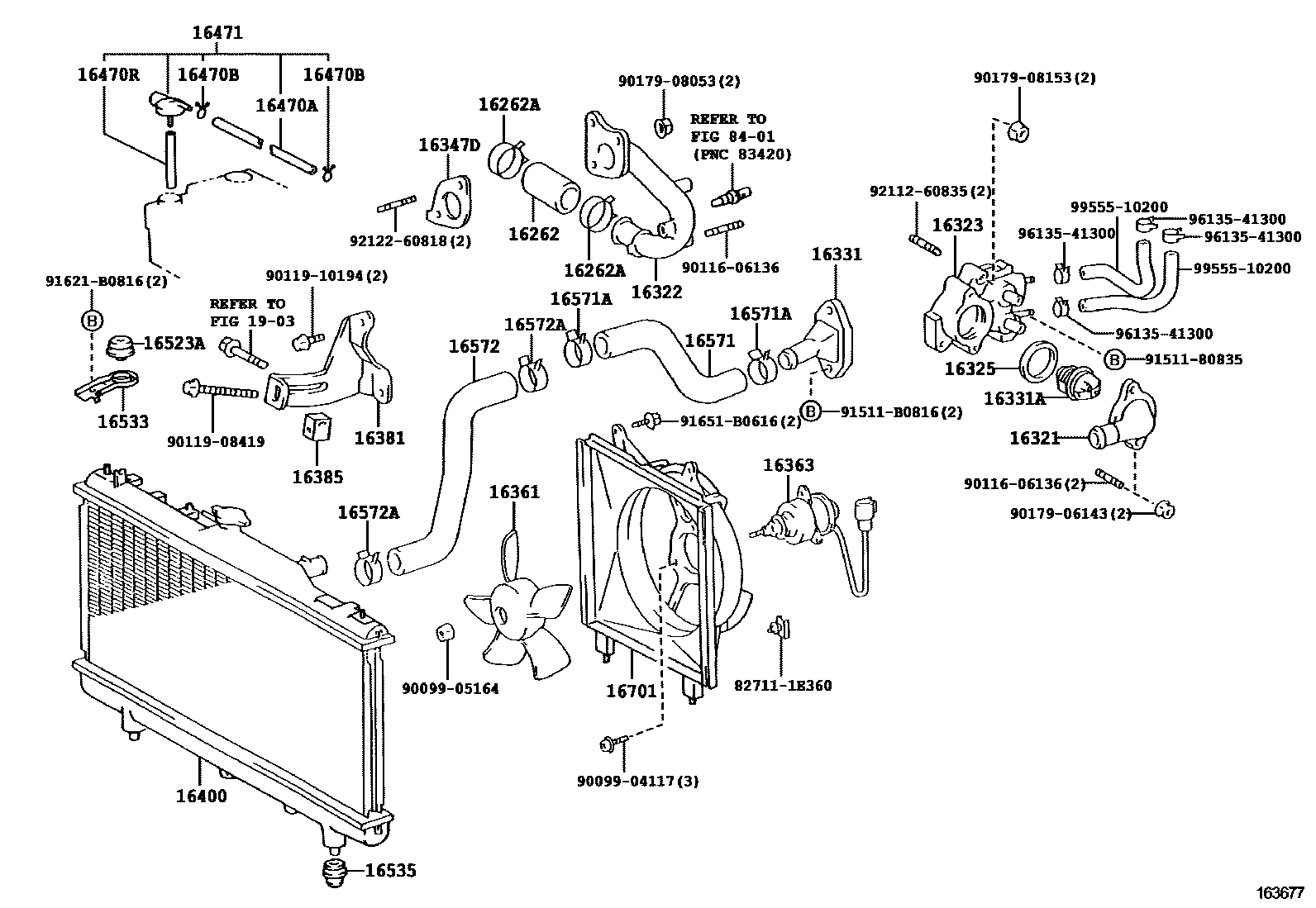 1603 — RADIATOR & WATER OUTLET