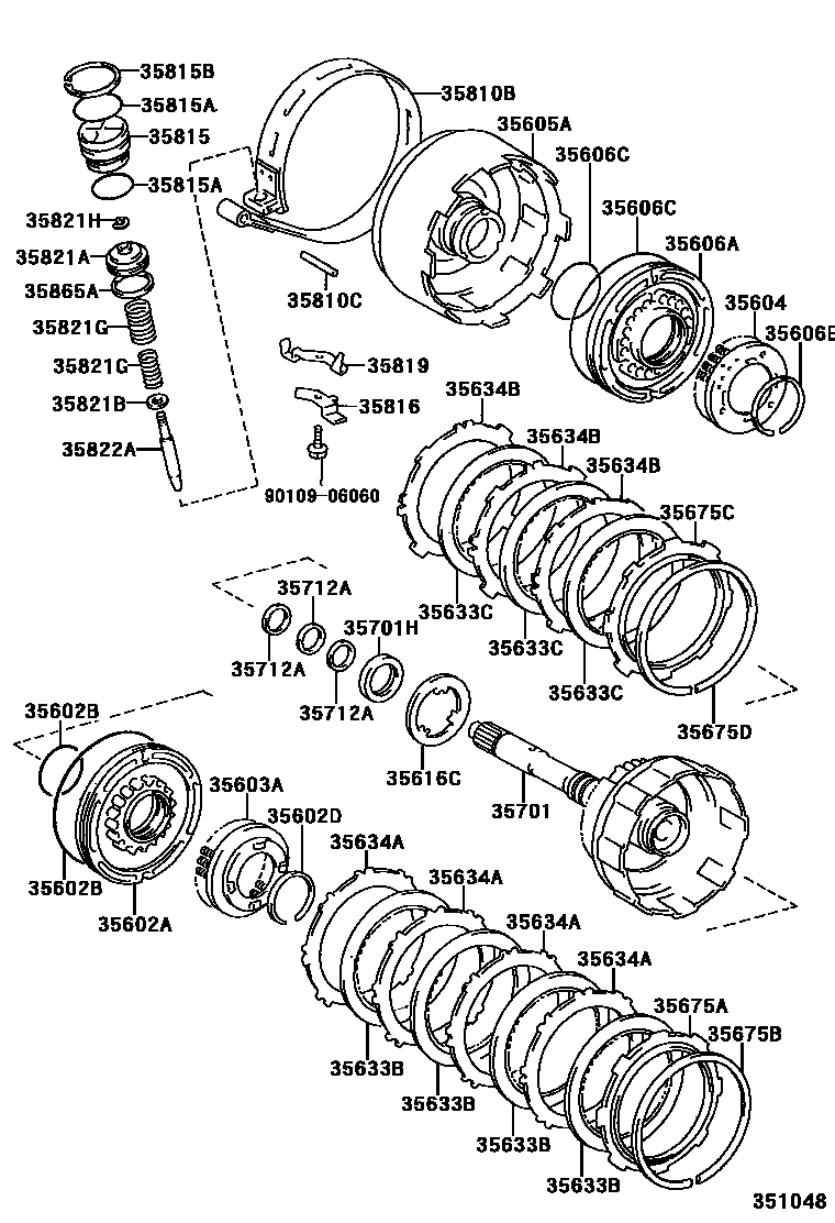 3507 — BRAKE BAND & MULTIPLE DISC CLUTCH (ATM)