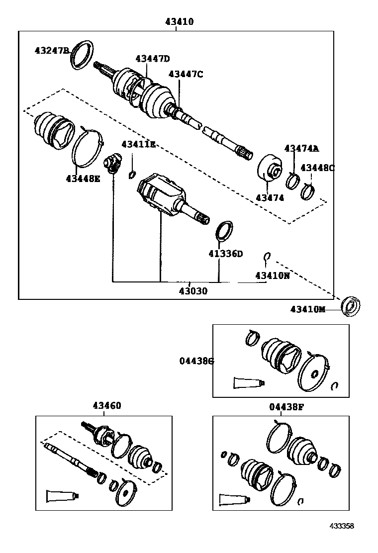 4302 — FRONT DRIVE SHAFT