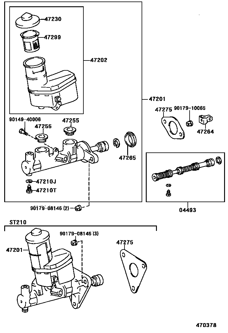 4702 — BRAKE MASTER CYLINDER
