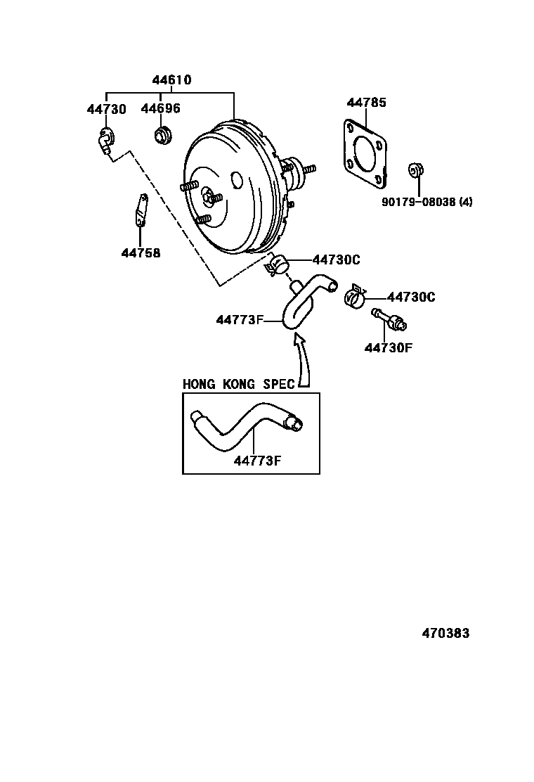 4703 — BRAKE BOOSTER & VACUUM TUBE
