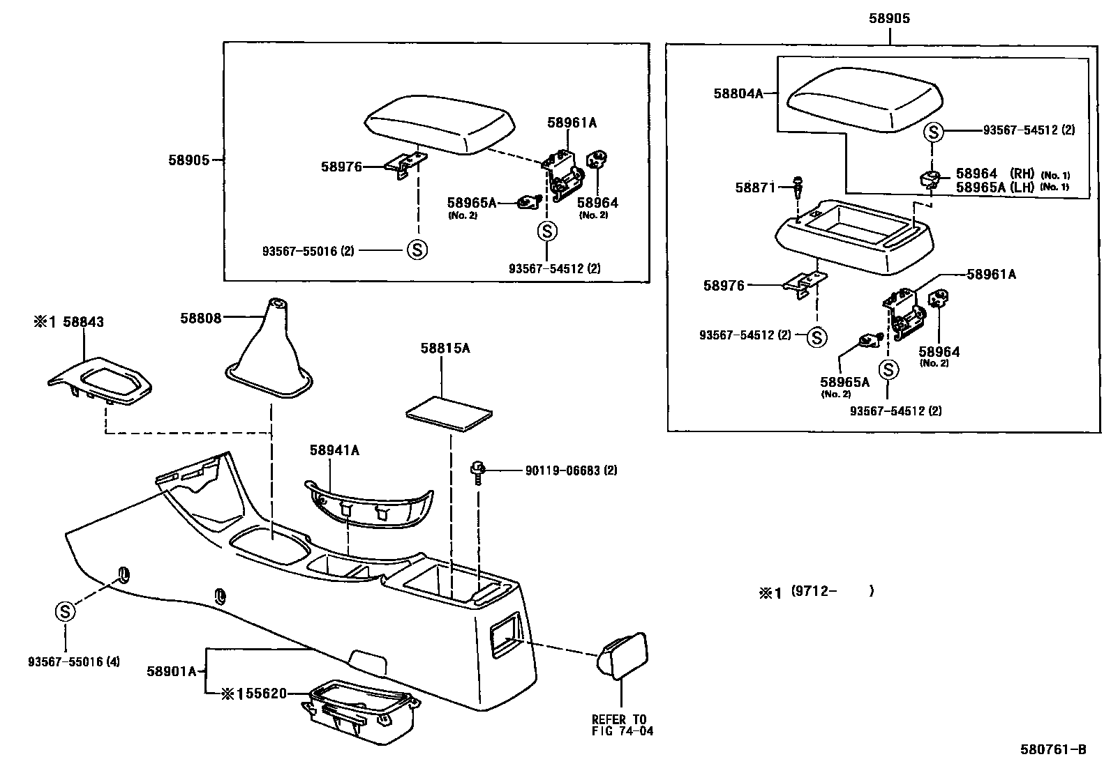 5806 — CONSOLE BOX & BRACKET
