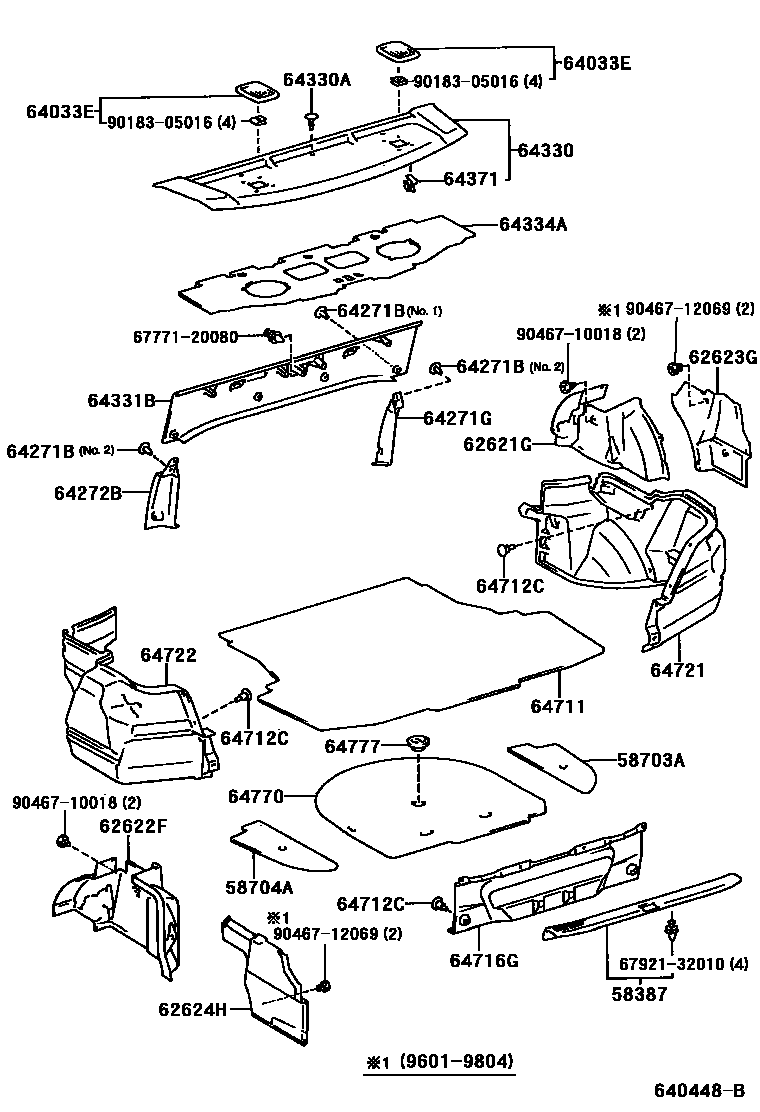 6403 — PACKAGE TRAY PANEL & LUGGAGE COMPARTMENT MAT