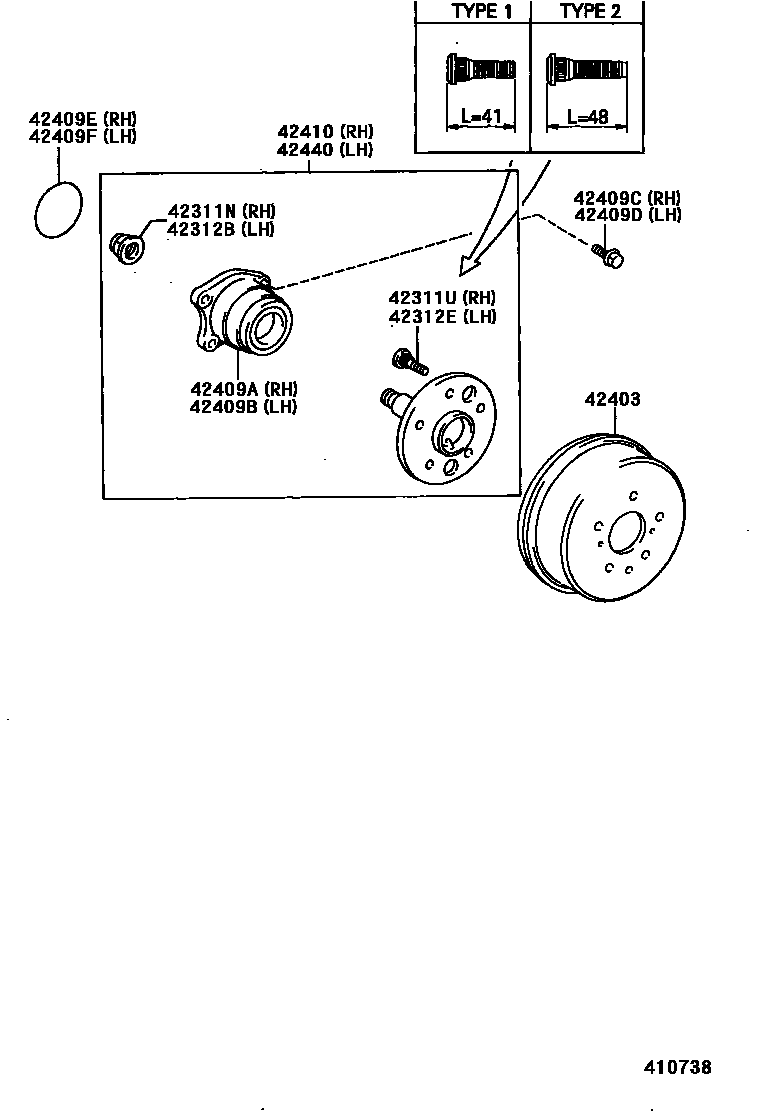 4102 — REAR AXLE SHAFT & HUB