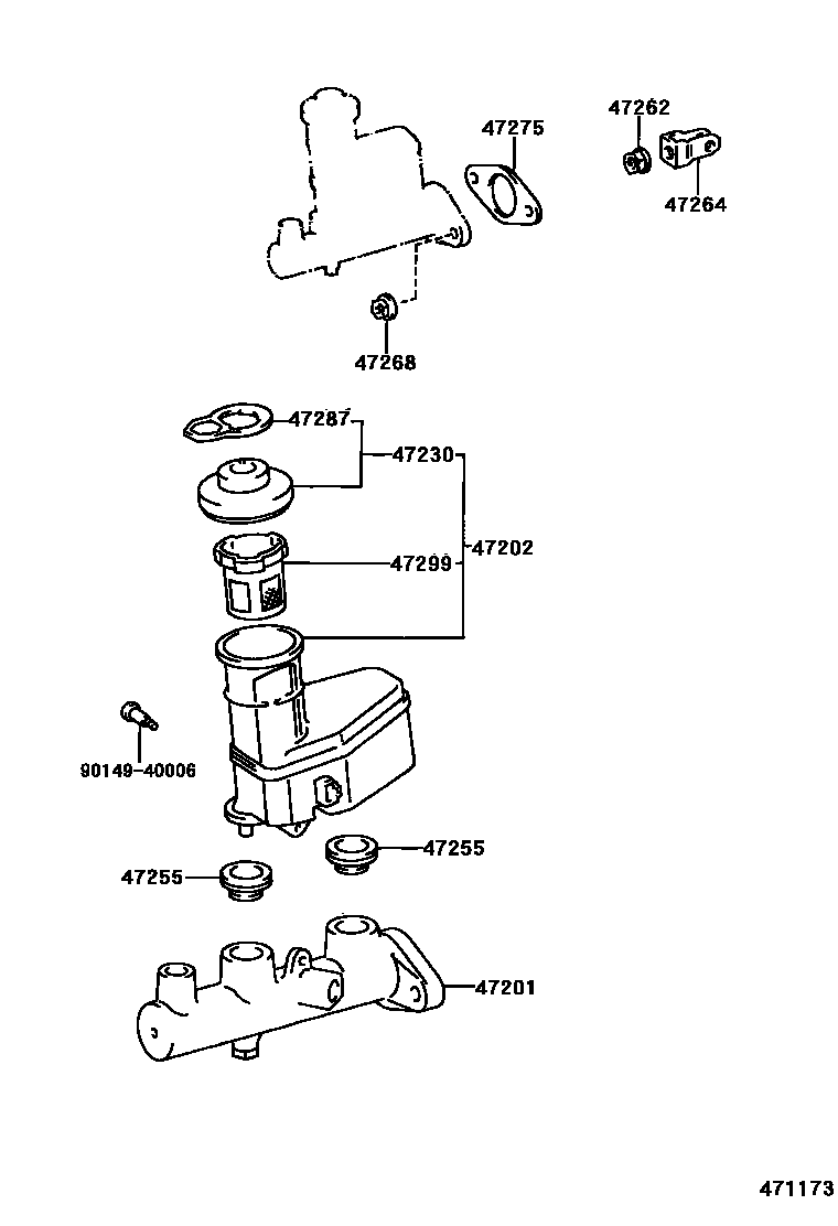 4702 — BRAKE MASTER CYLINDER