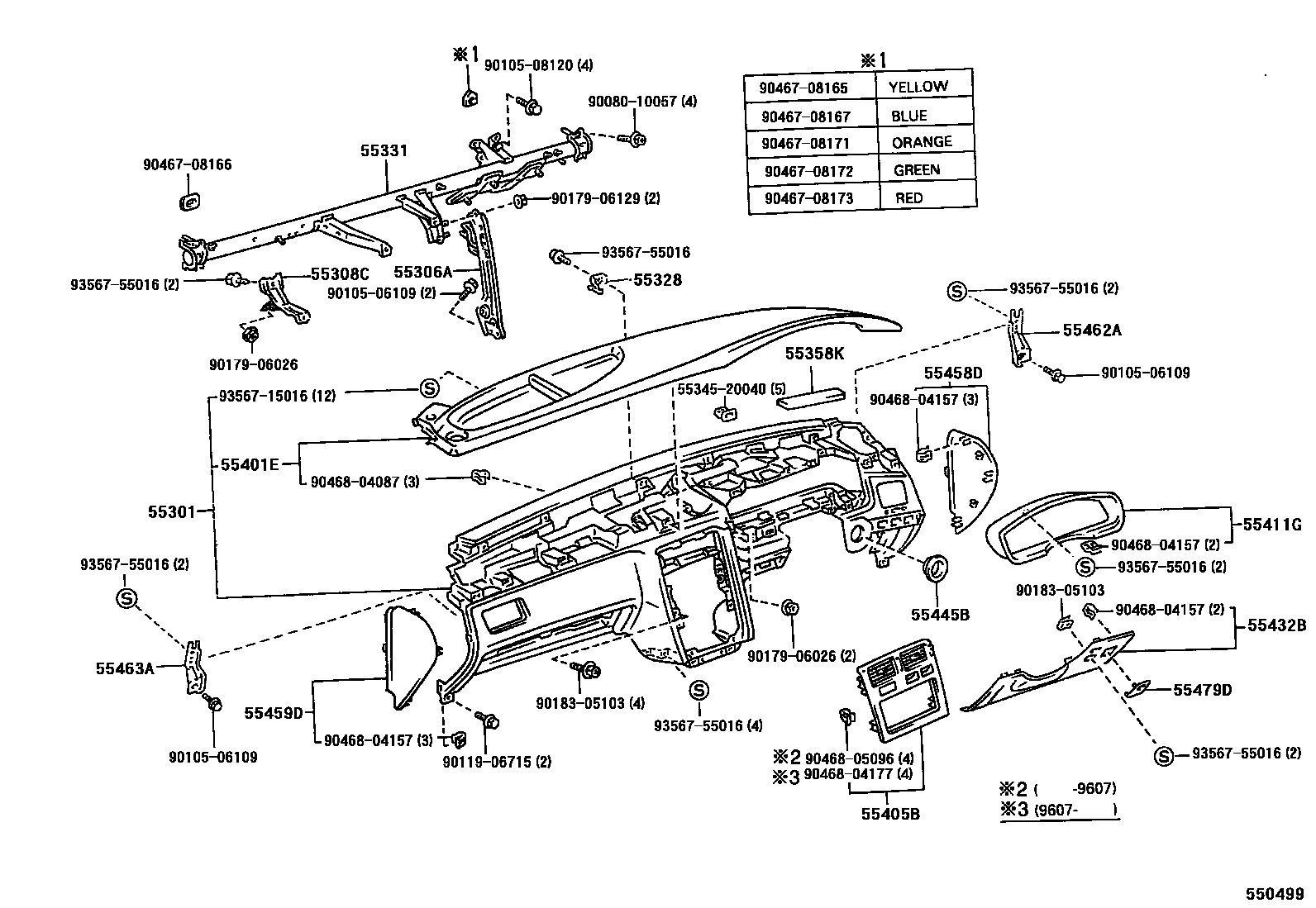 5501 — INSTRUMENT PANEL & GLOVE COMPARTMENT