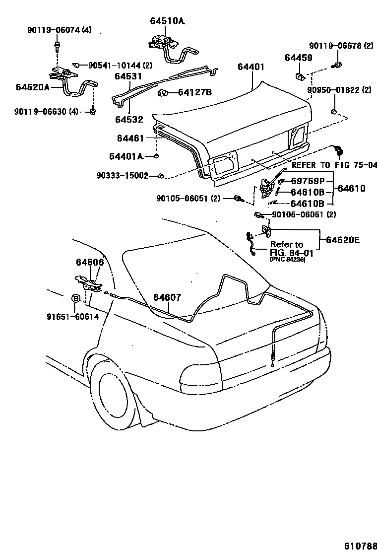 6105 — LUGGAGE COMPARTMENT DOOR & LOCK