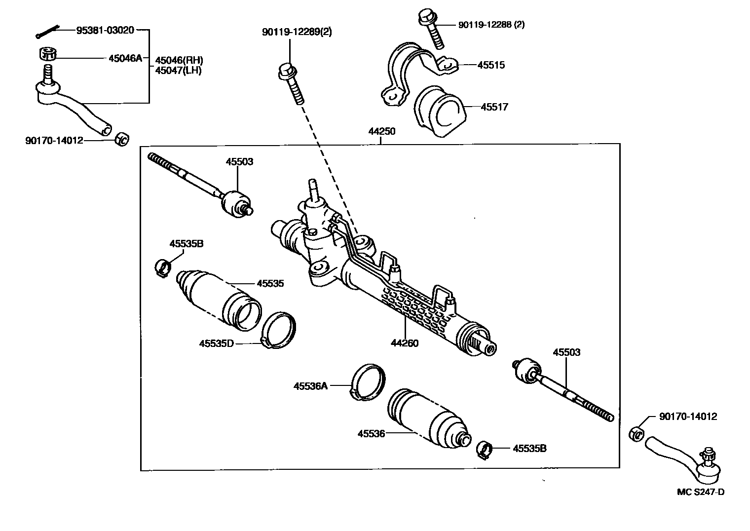 4505 — FRONT STEERING GEAR & LINK