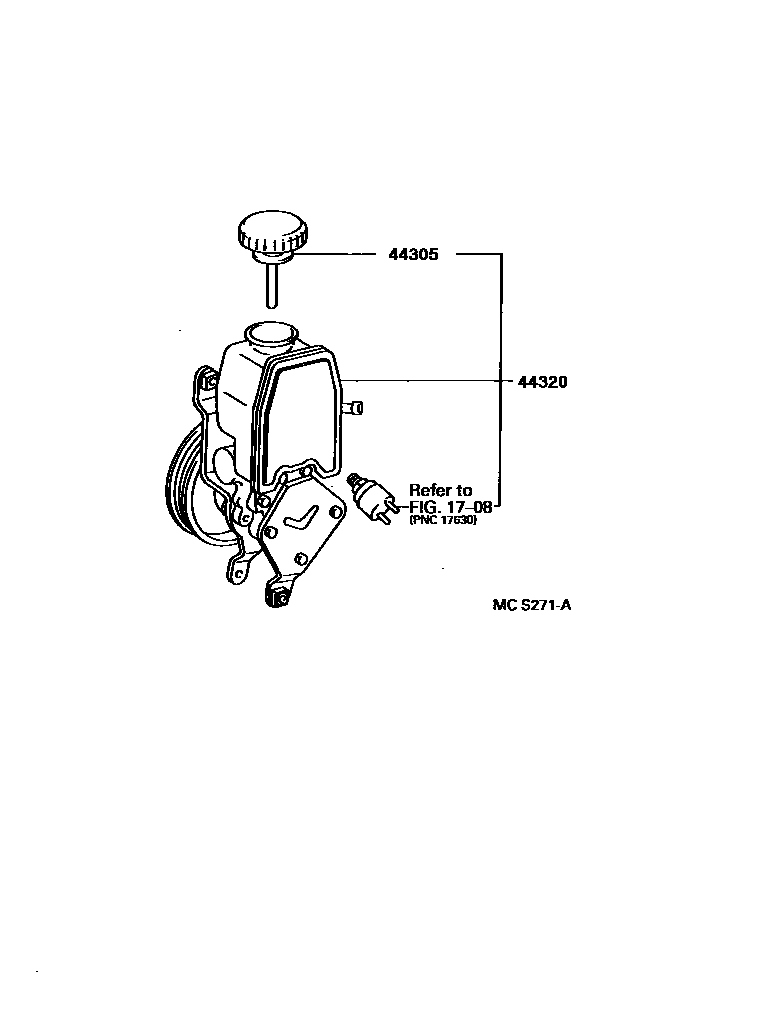 4502 — VANE PUMP & RESERVOIR (POWER STEERING)