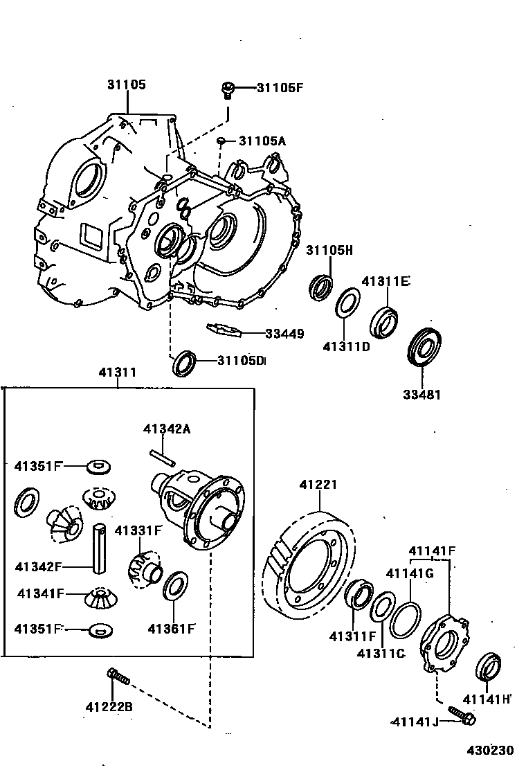 4301 — FRONT AXLE HOUSING & DIFFERENTIAL