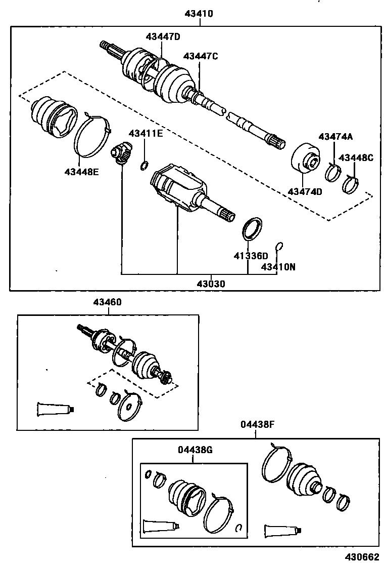 4302 — FRONT DRIVE SHAFT