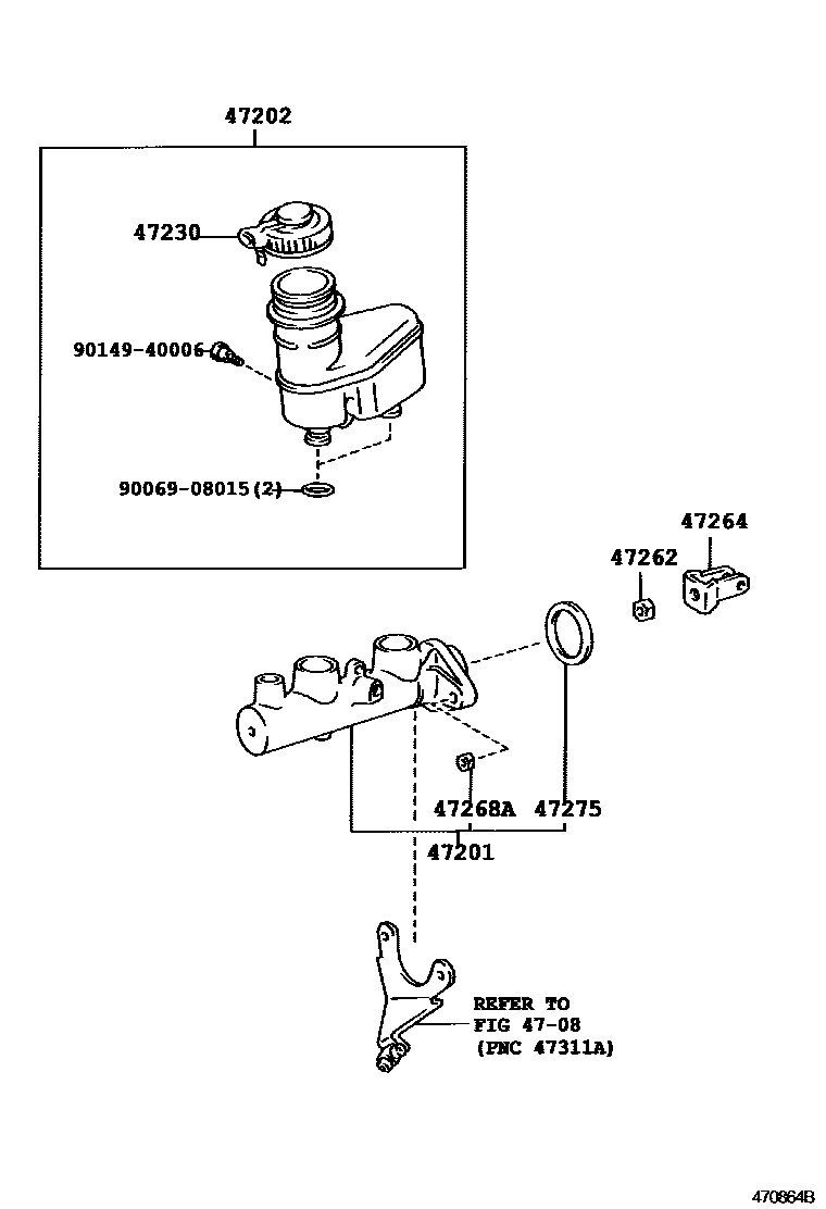4702 — BRAKE MASTER CYLINDER