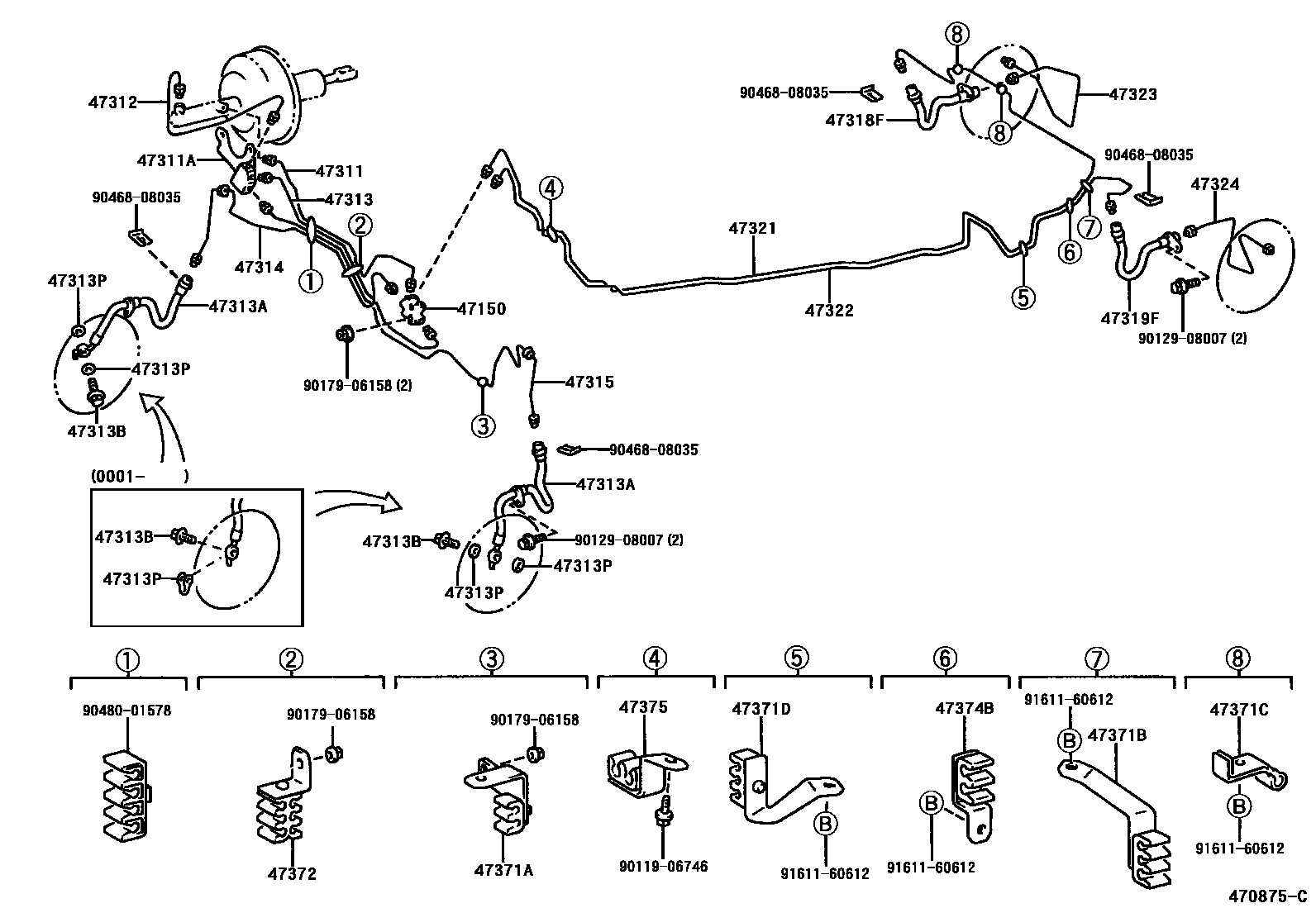 4708 — BRAKE TUBE & CLAMP