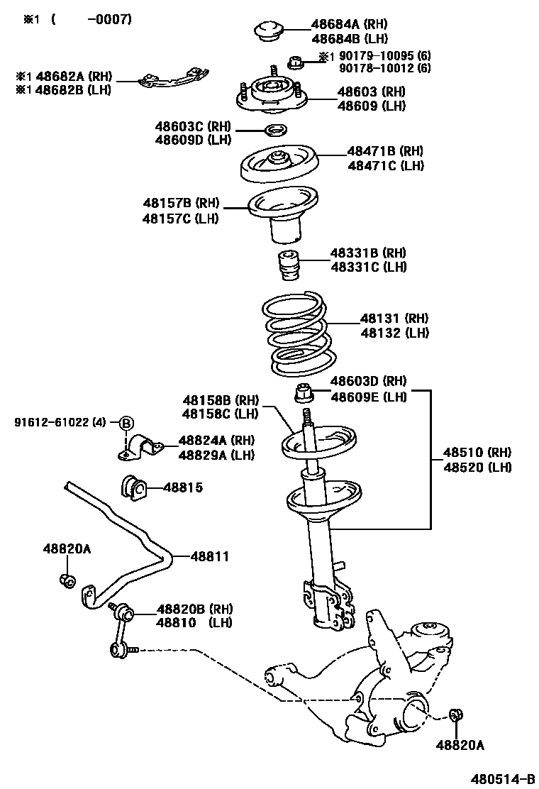 4803 — FRONT SPRING & SHOCK ABSORBER