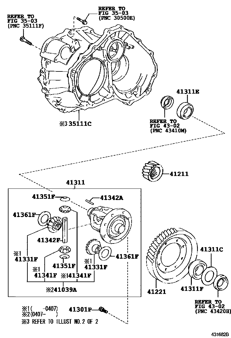 4301 — FRONT AXLE HOUSING & DIFFERENTIAL