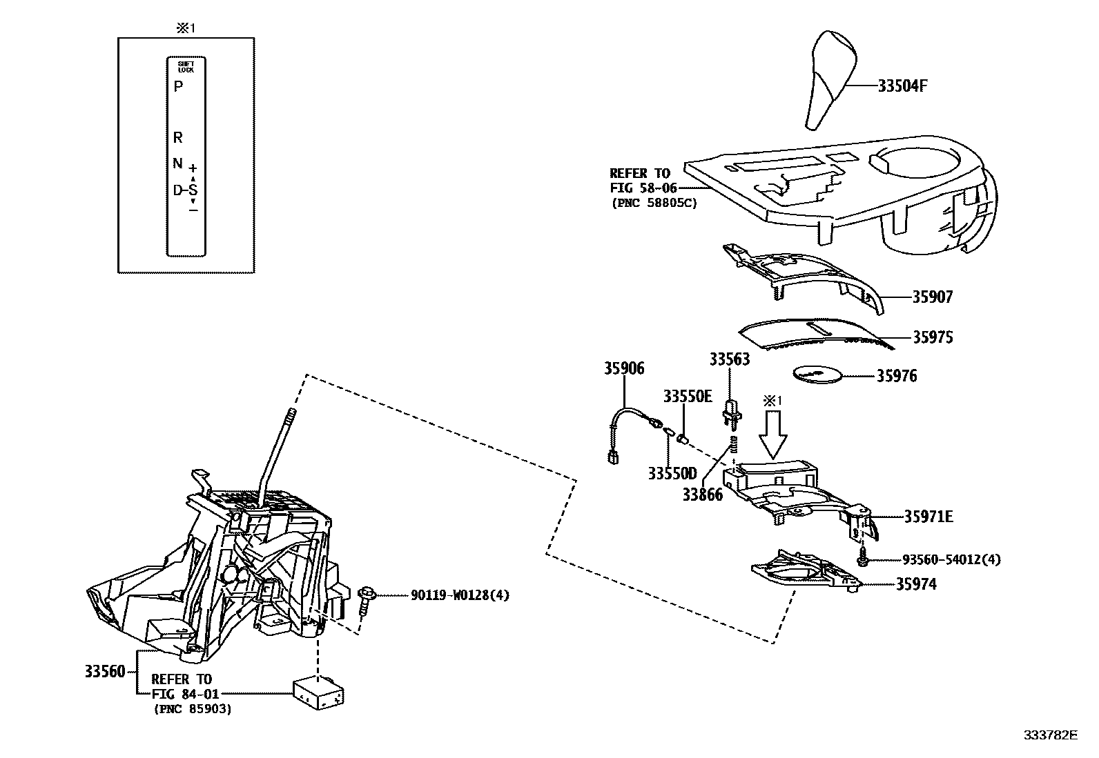 3312 — SHIFT LEVER & RETAINER