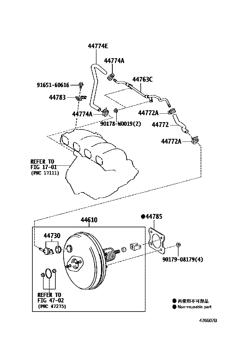 4703 — BRAKE BOOSTER & VACUUM TUBE