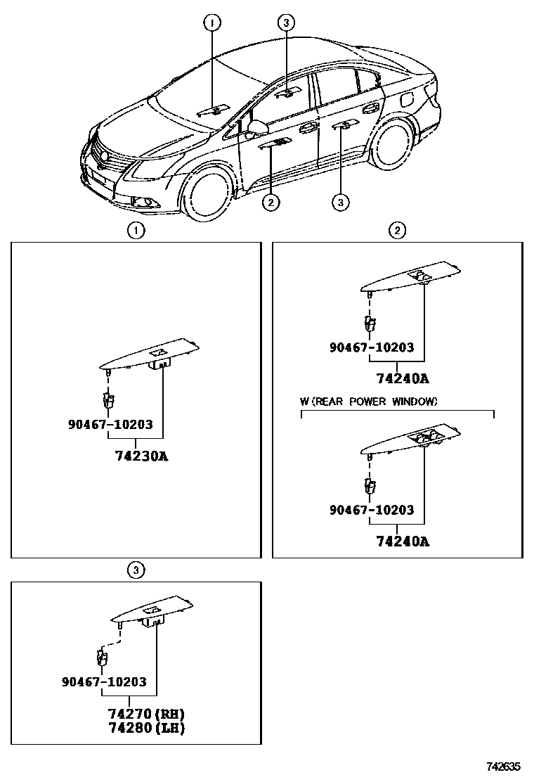 7401 — ARMREST & VISOR