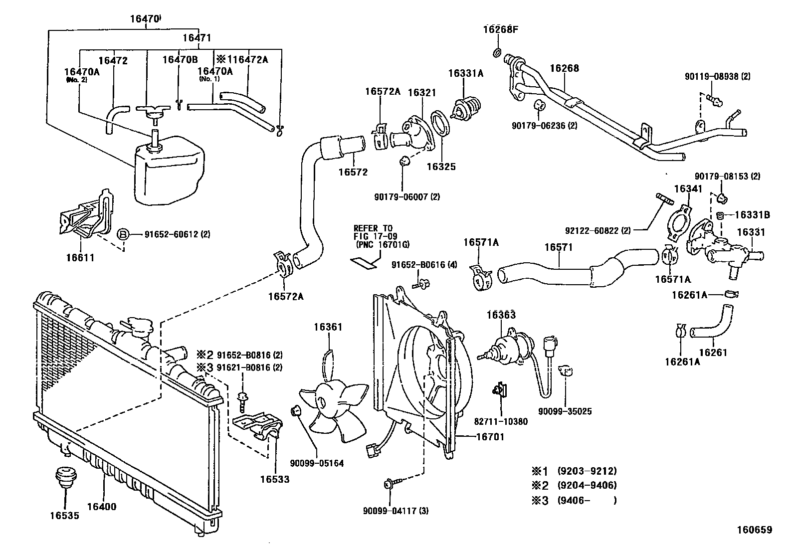 1603 — RADIATOR & WATER OUTLET