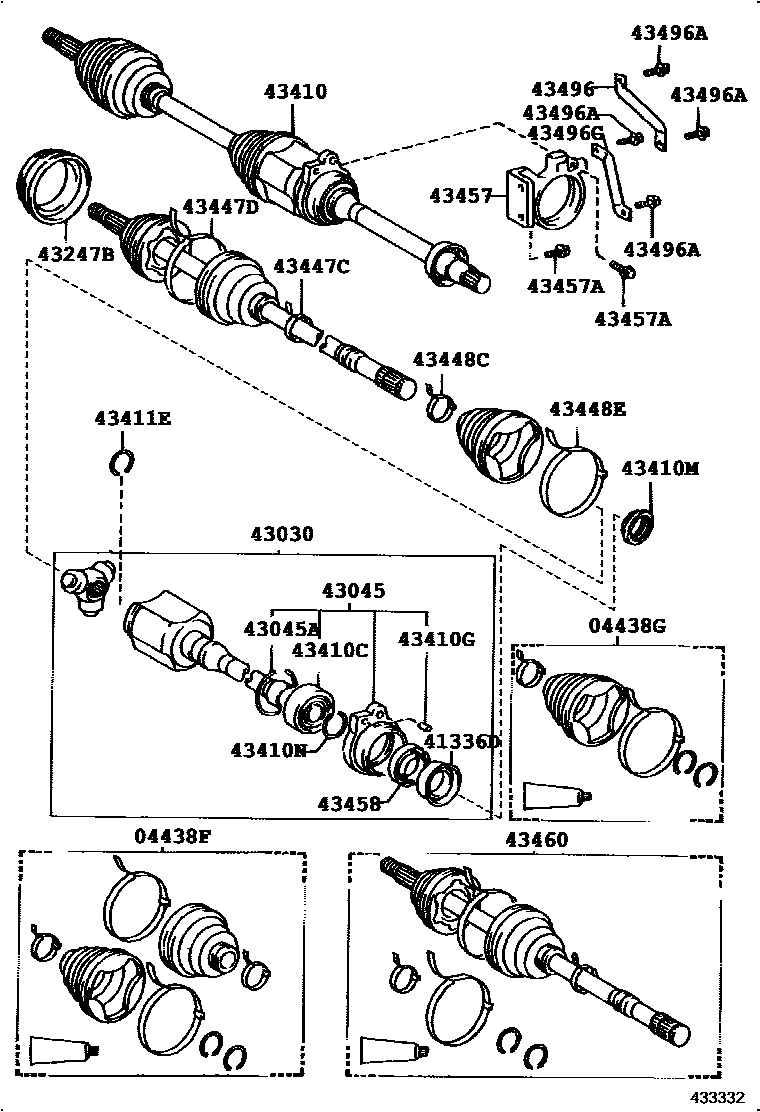 4302 — FRONT DRIVE SHAFT