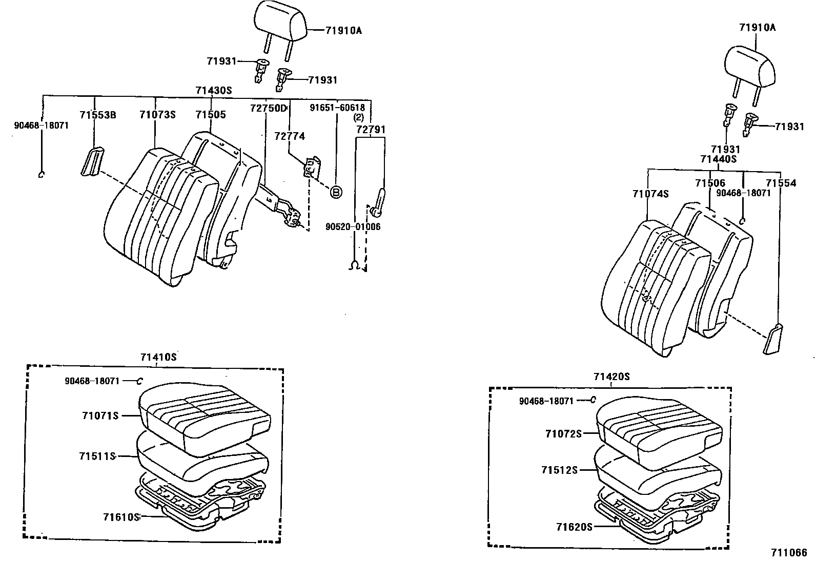 7101 — FRONT SEAT & SEAT TRACK