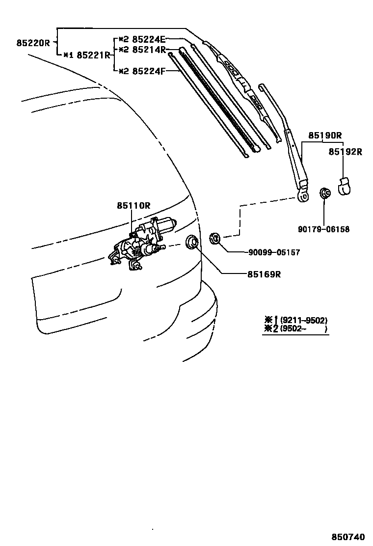 8502 — REAR WIPER