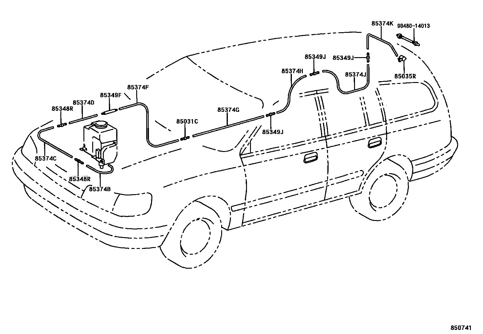 8504 — REAR WASHER